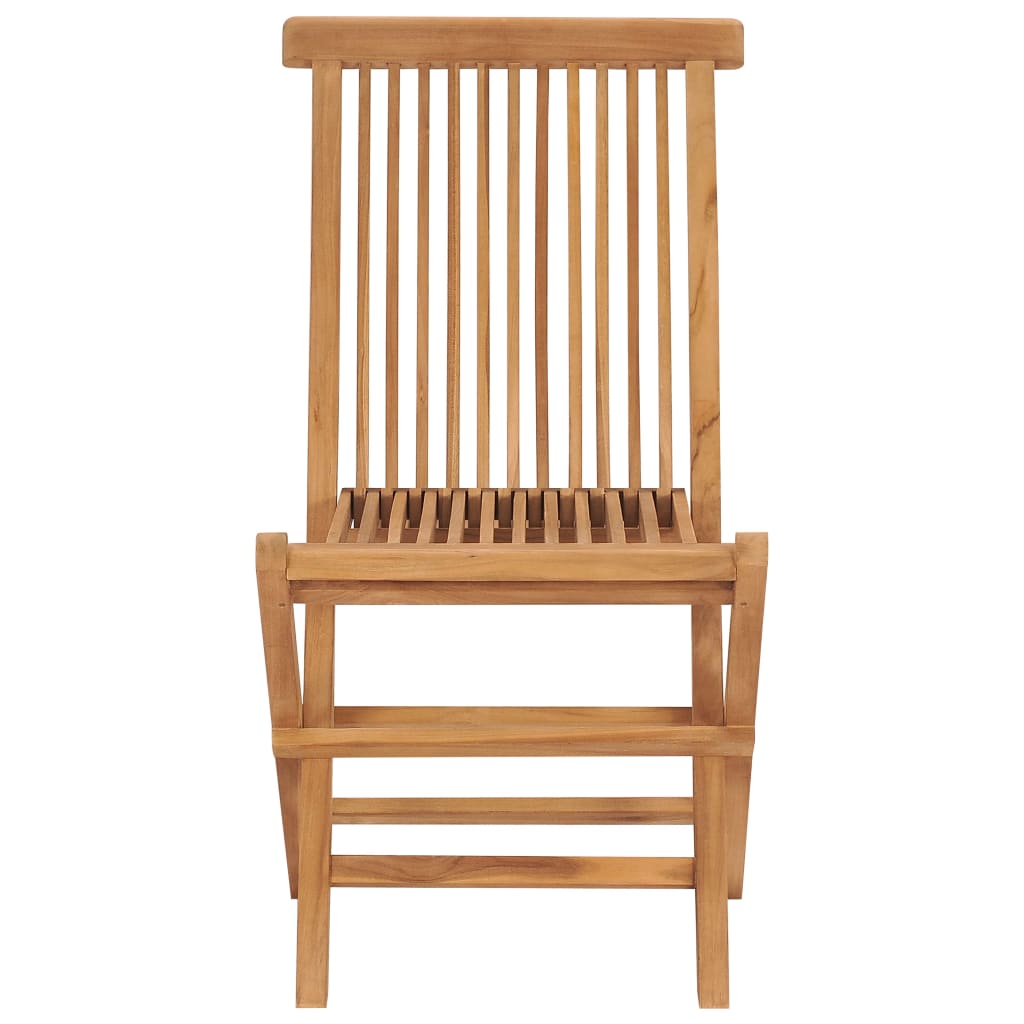foldbare havestole 2 stk. massivt teaktræ