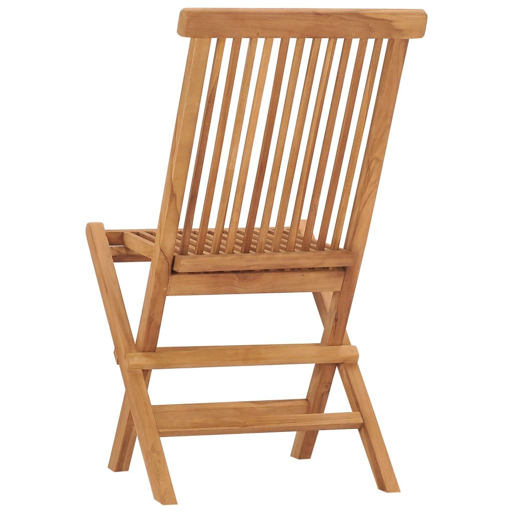 foldbare havestole 2 stk. massivt teaktræ