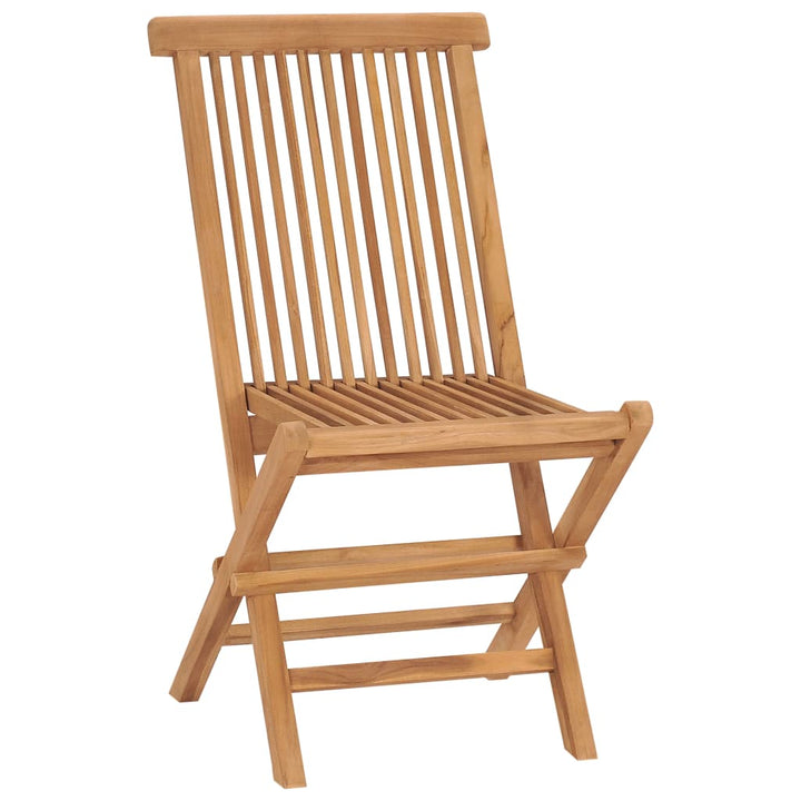foldbare havestole 4 stk. massivt teaktræ