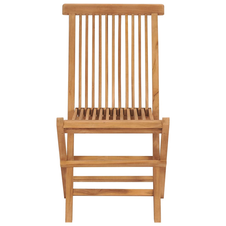 foldbare havestole 4 stk. massivt teaktræ