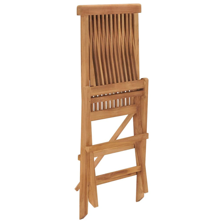 foldbare havestole 4 stk. massivt teaktræ