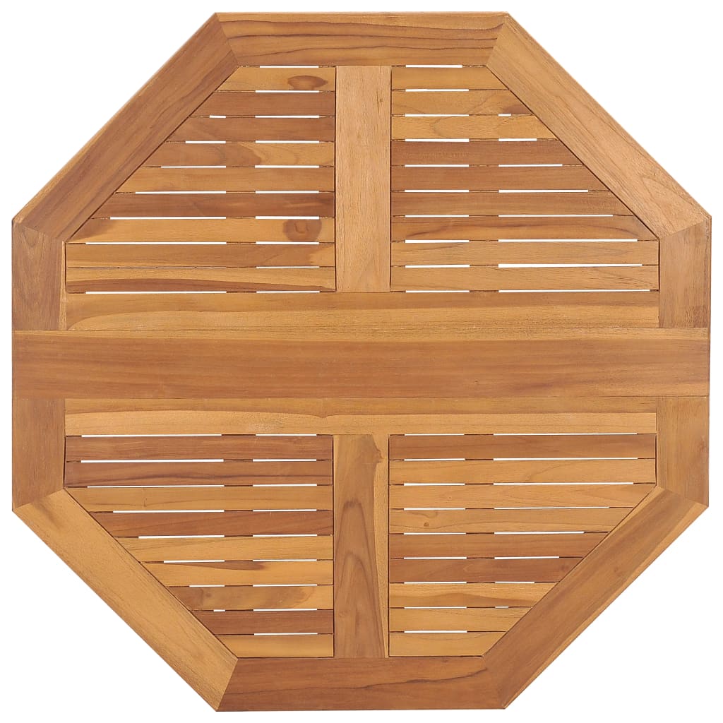 foldbart havebord 90x90x75 cm massivt teaktræ