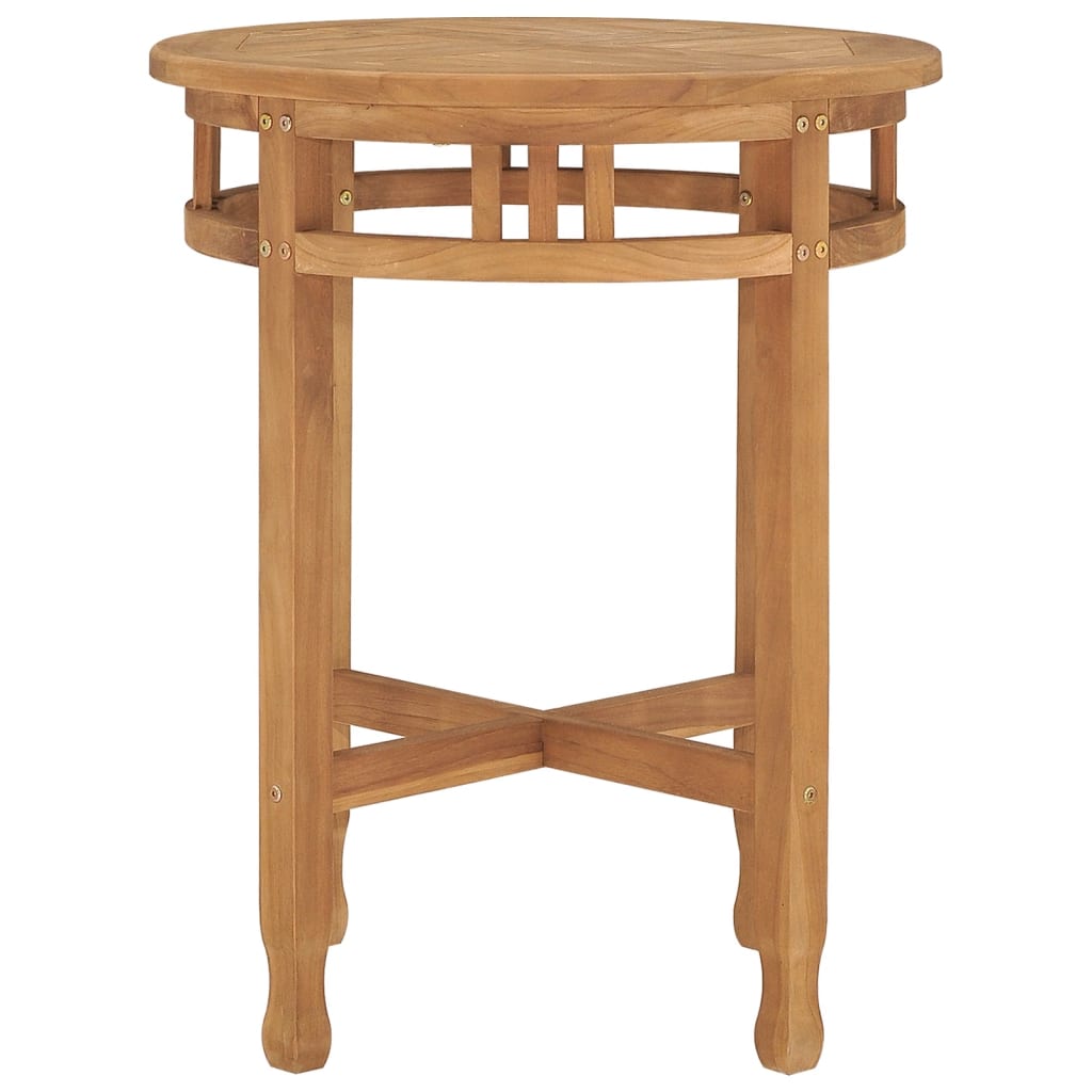 bistrobord Ø60x75,5 cm massivt teaktræ