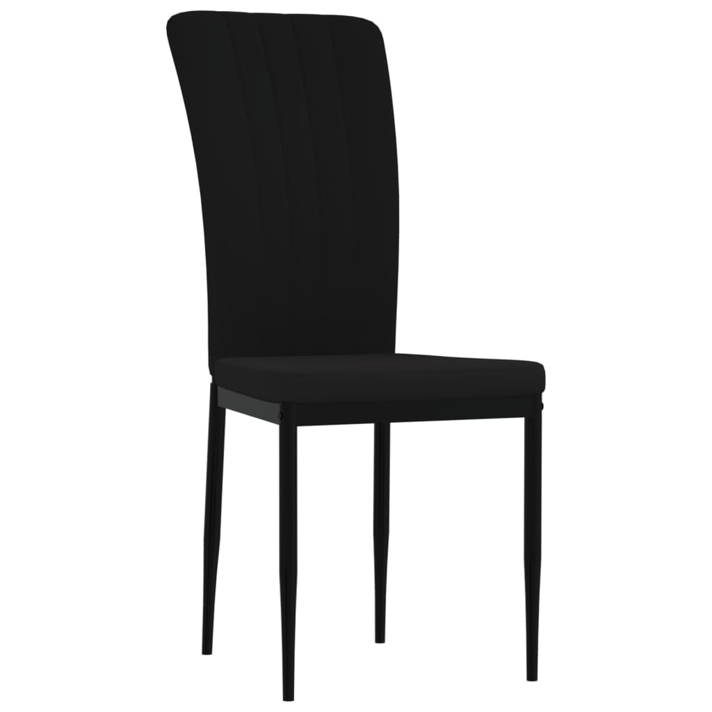 spisebordsstole 4 stk. velour sort