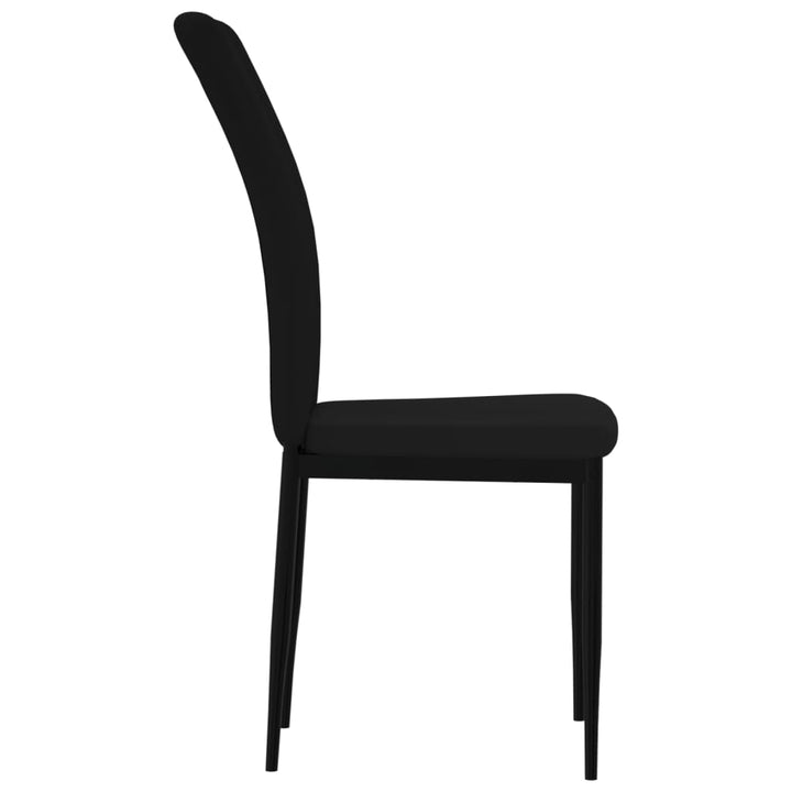 spisebordsstole 4 stk. velour sort