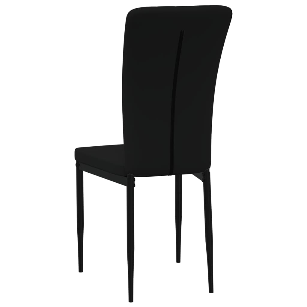 spisebordsstole 4 stk. velour sort
