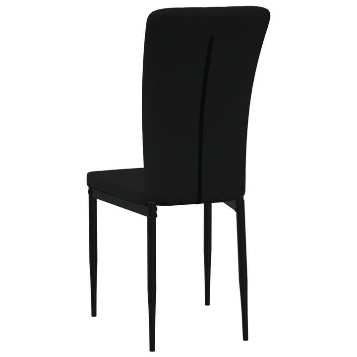 spisebordsstole 4 stk. velour sort