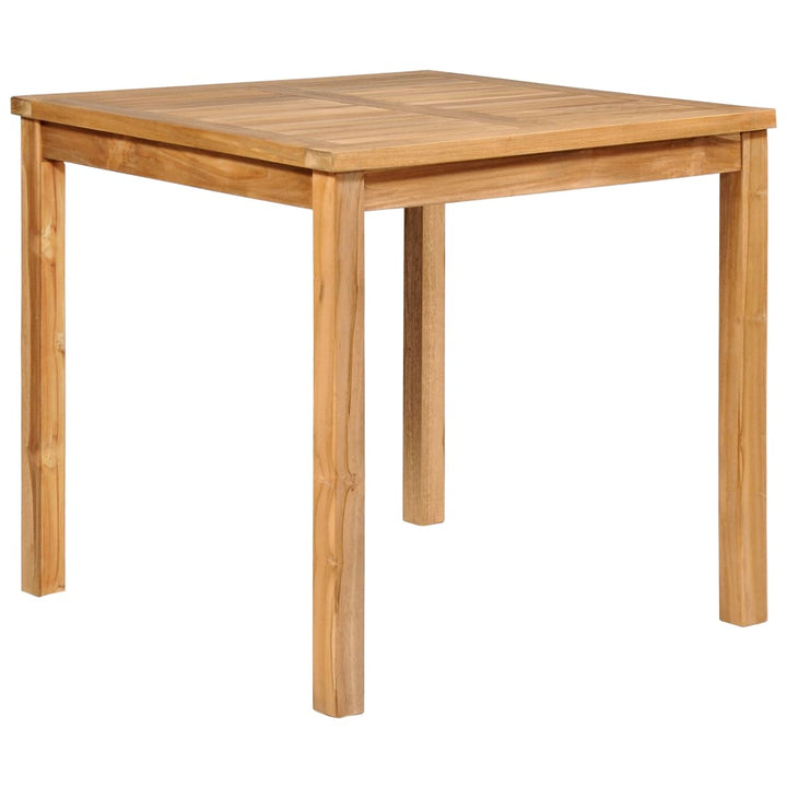 5-delt havespisesæt 80x80 cm massivt teaktræ
