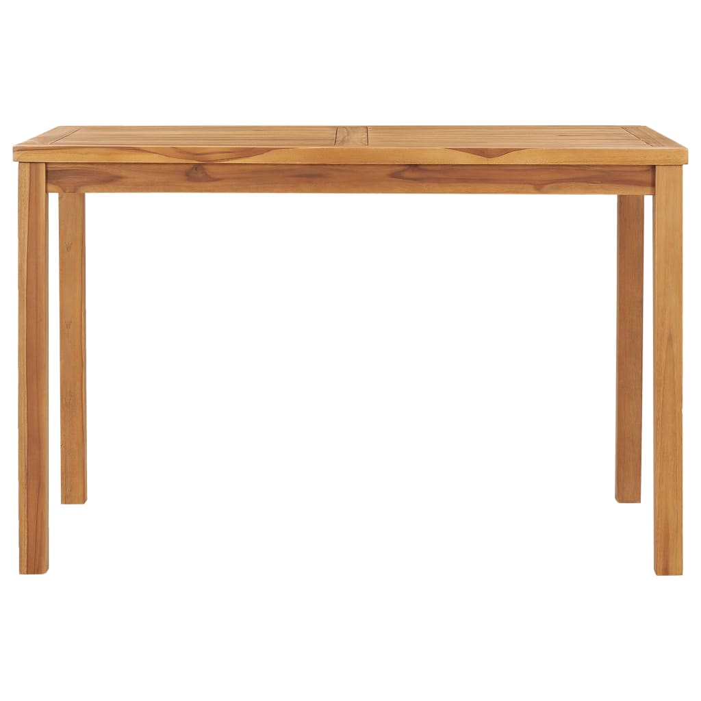 5-delt havespisesæt 120x70 cm massivt teaktræ