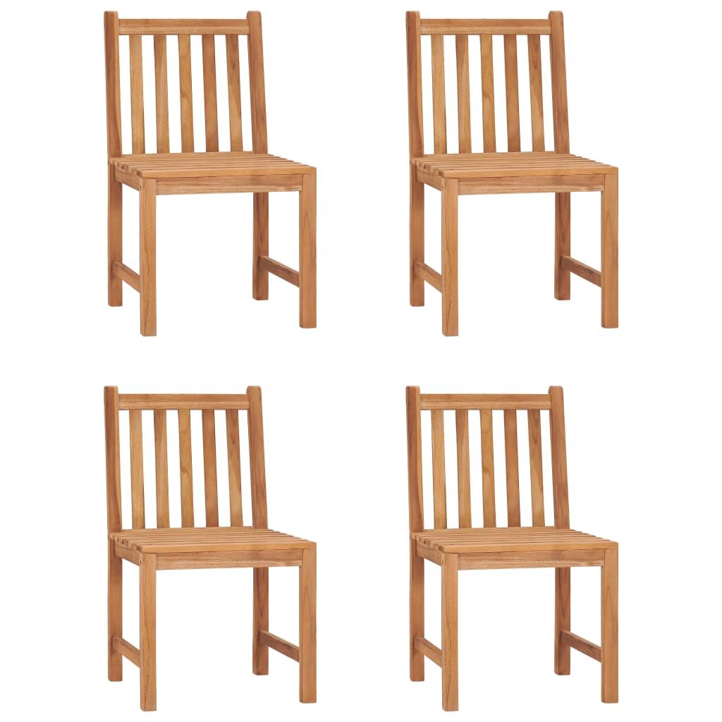 5-delt havespisesæt 150x90 cm massivt teaktræ