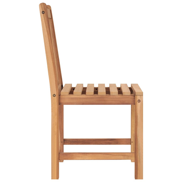 5-delt havespisesæt 150x90 cm massivt teaktræ
