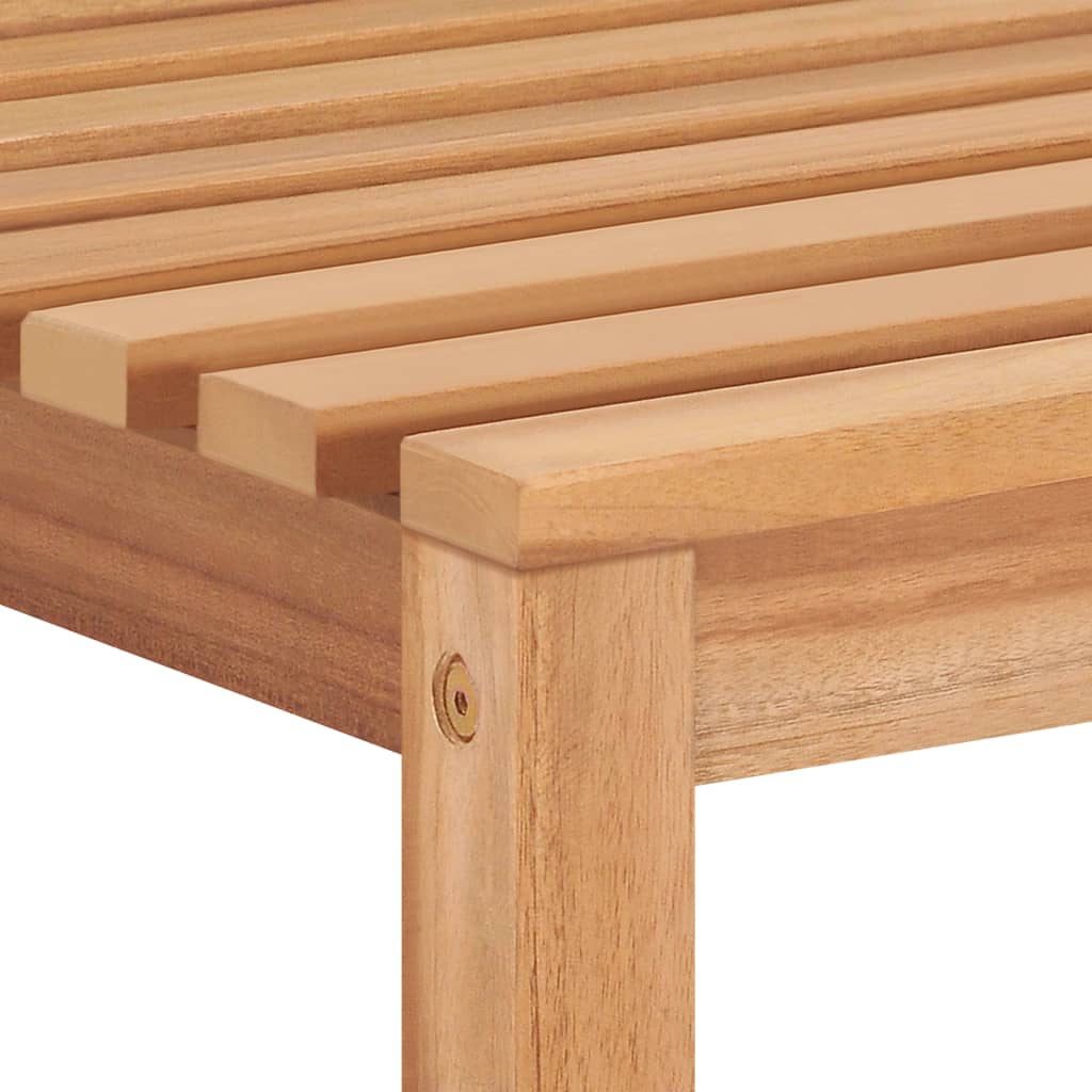 5-delt havespisesæt 150x90 cm massivt teaktræ