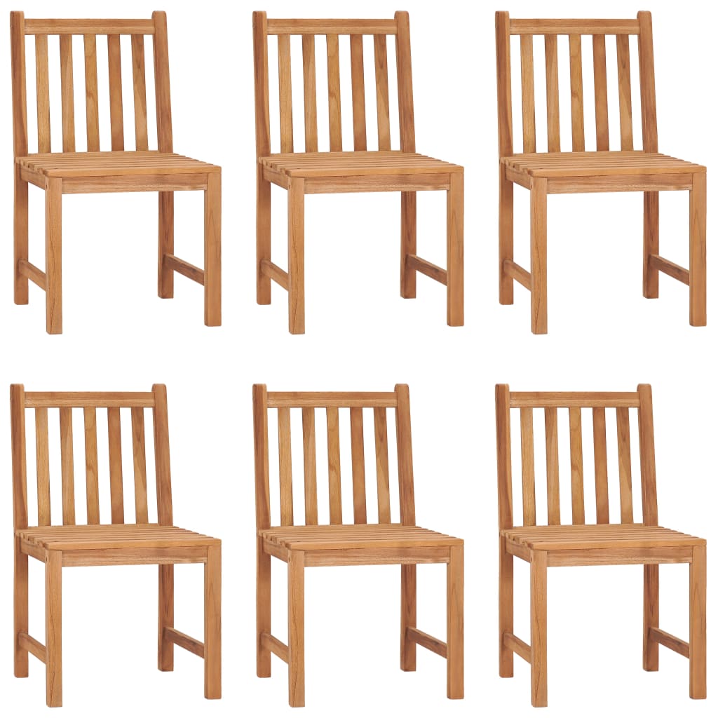 7-delt havespisesæt 150x90 cm massivt teaktræ