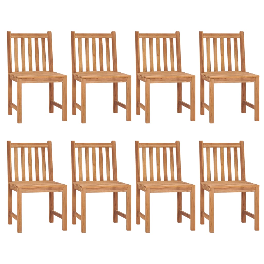 9-delt havespisesæt 200x100 cm massivt teaktræ