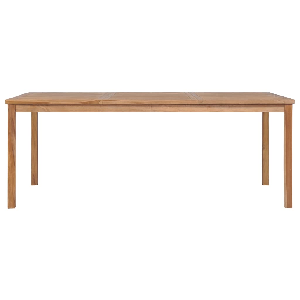 9-delt havespisesæt 200x100 cm massivt teaktræ