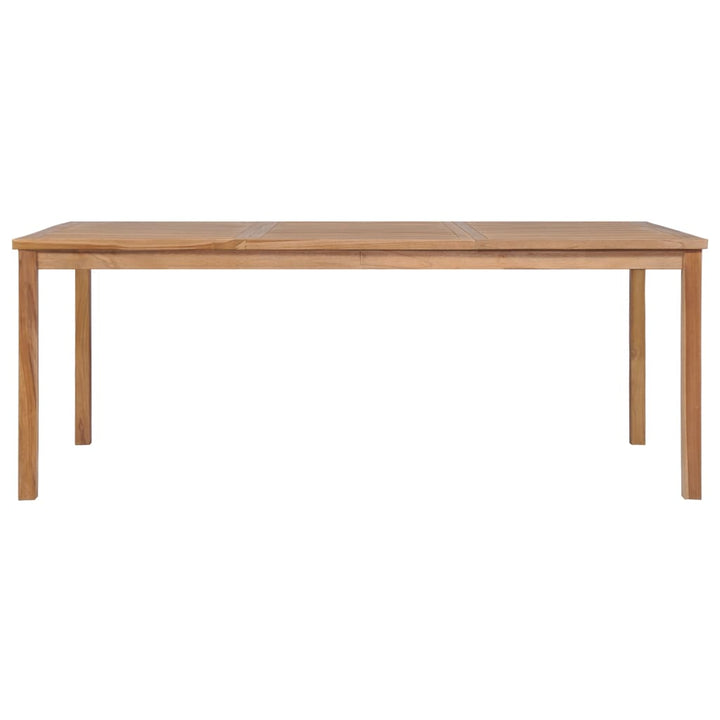 9-delt havespisesæt 200x100 cm massivt teaktræ