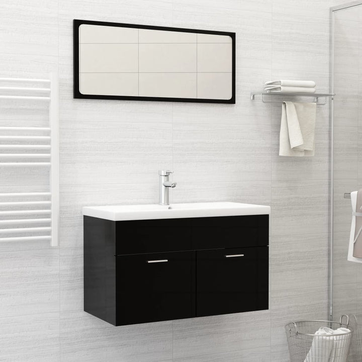 indbygget håndvask med hane 81x39x18 cm keramisk hvid