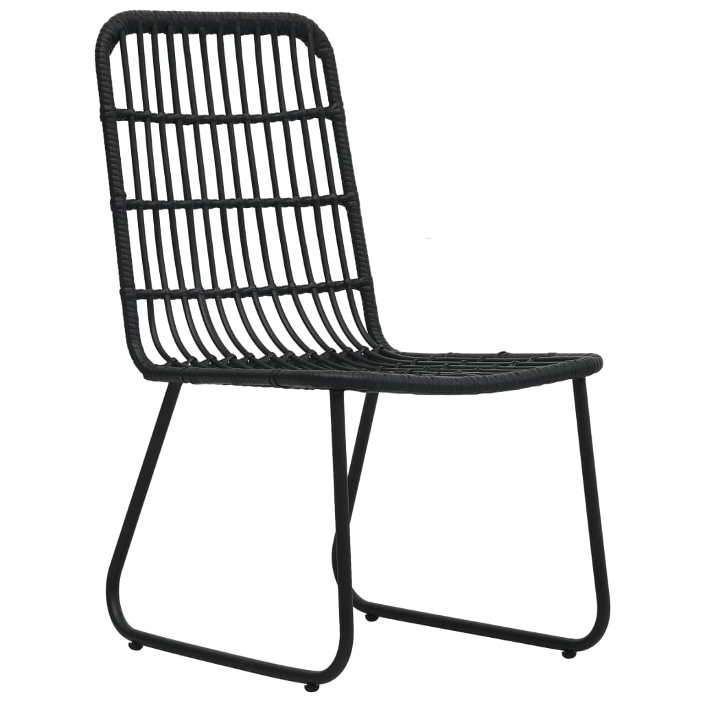 udendørs spisebordssæt 9 dele polyrattan og glas
