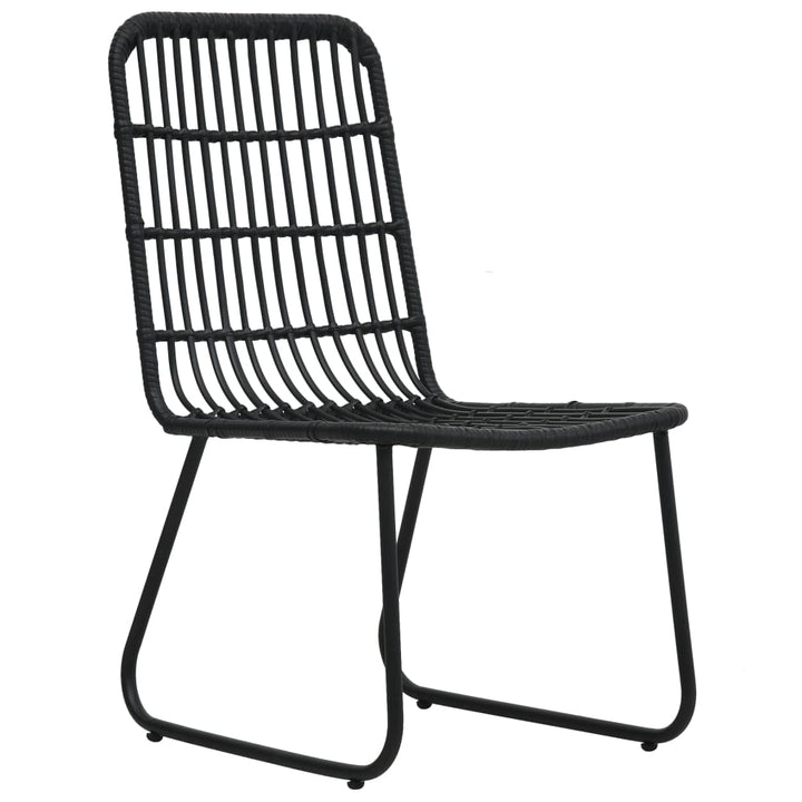 udendørs spisebordssæt 9 dele polyrattan og glas