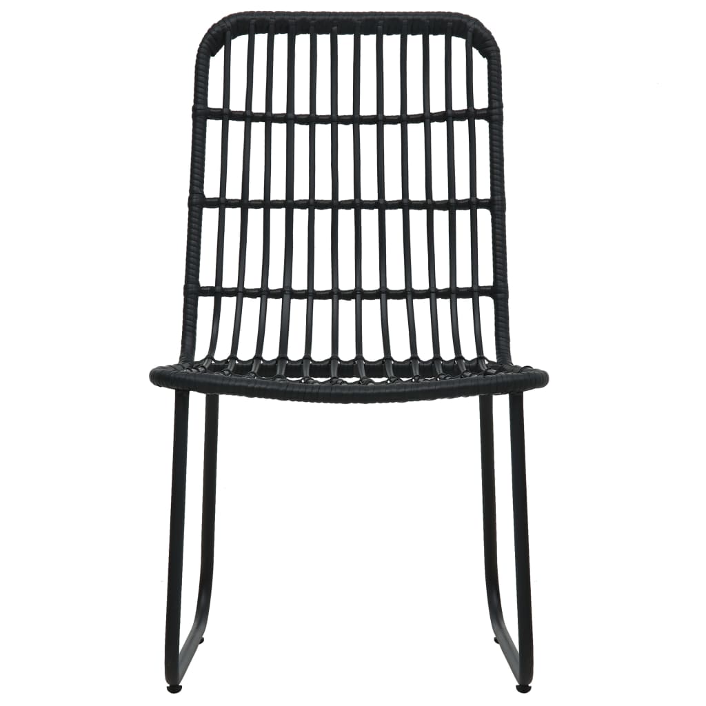 udendørs spisebordssæt 9 dele polyrattan og glas