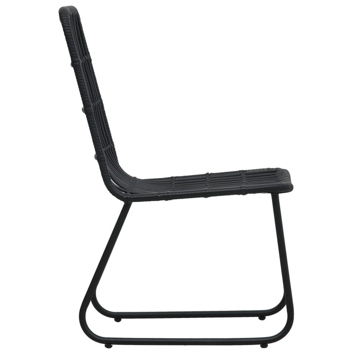 udendørs spisebordssæt 9 dele polyrattan og glas