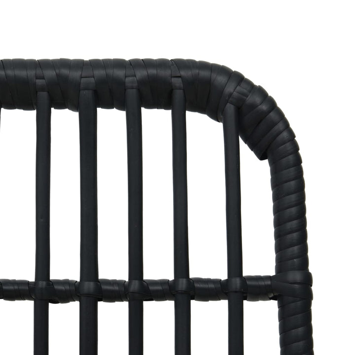 udendørs spisebordssæt 9 dele polyrattan og glas