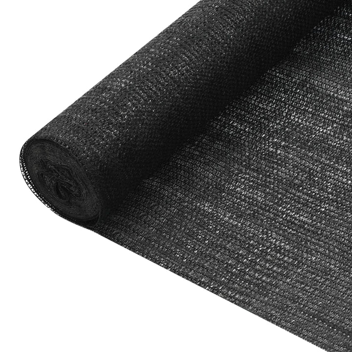 afskærmning 1,5x50 m HDPE 75 g/m² sort