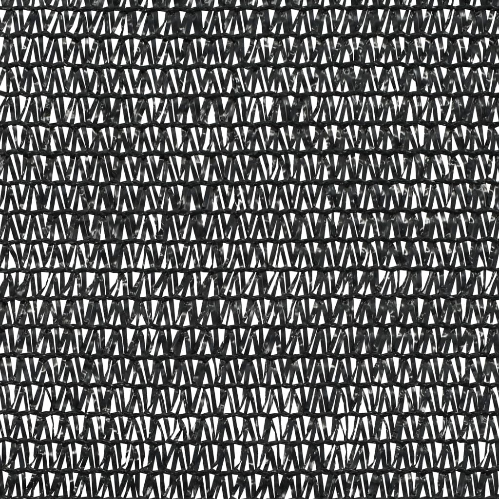 afskærmning 1,5x50 m HDPE 75 g/m² sort