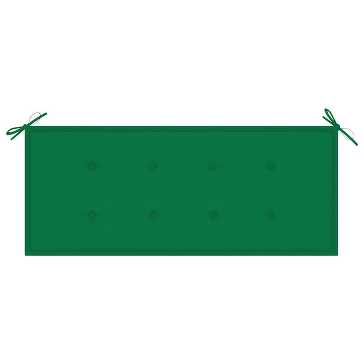 foldbar havebænk med hynde 118 cm bambus