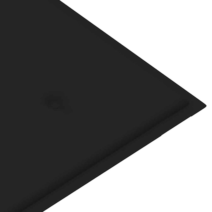 foldbar havebænk med hynde 118 cm bambus