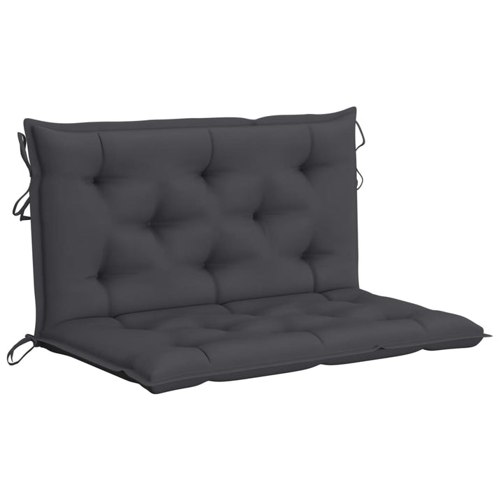 2-personers gyngesofa med palmeblade og hynde 202 cm bambus