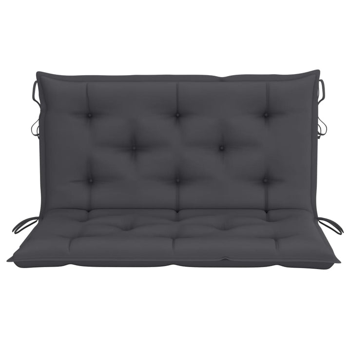 2-personers gyngesofa med palmeblade og hynde 202 cm bambus