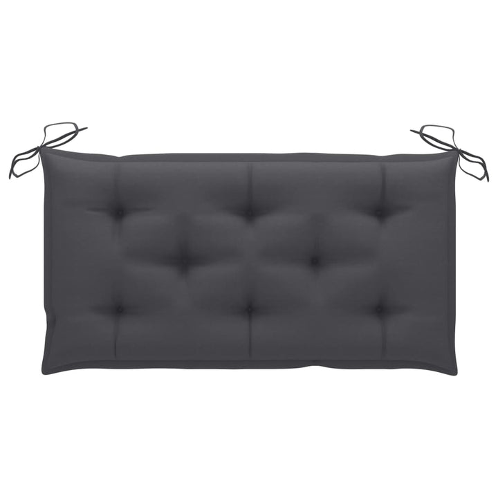 2-personers gyngesofa med palmeblade og hynde 202 cm bambus