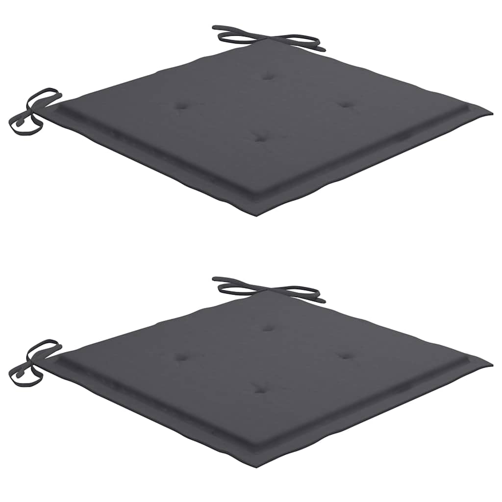 foldbare havestole 2 stk. med hynder bambus