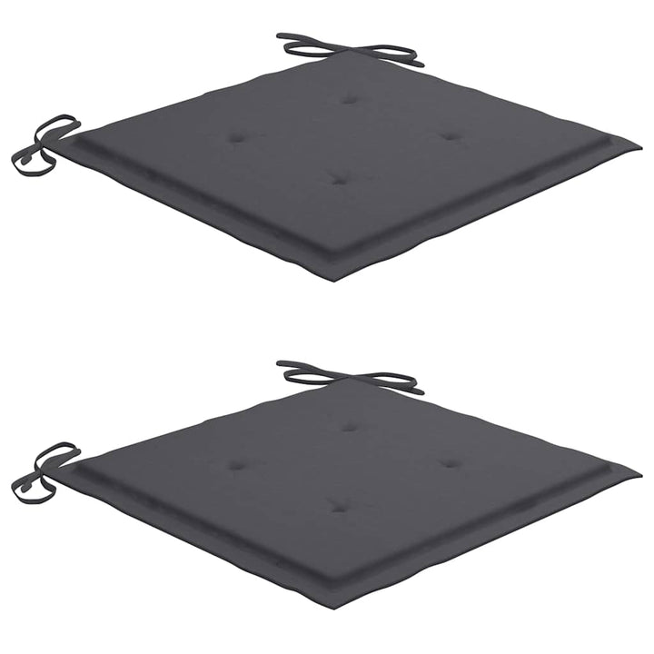 foldbare havestole 2 stk. med hynder bambus