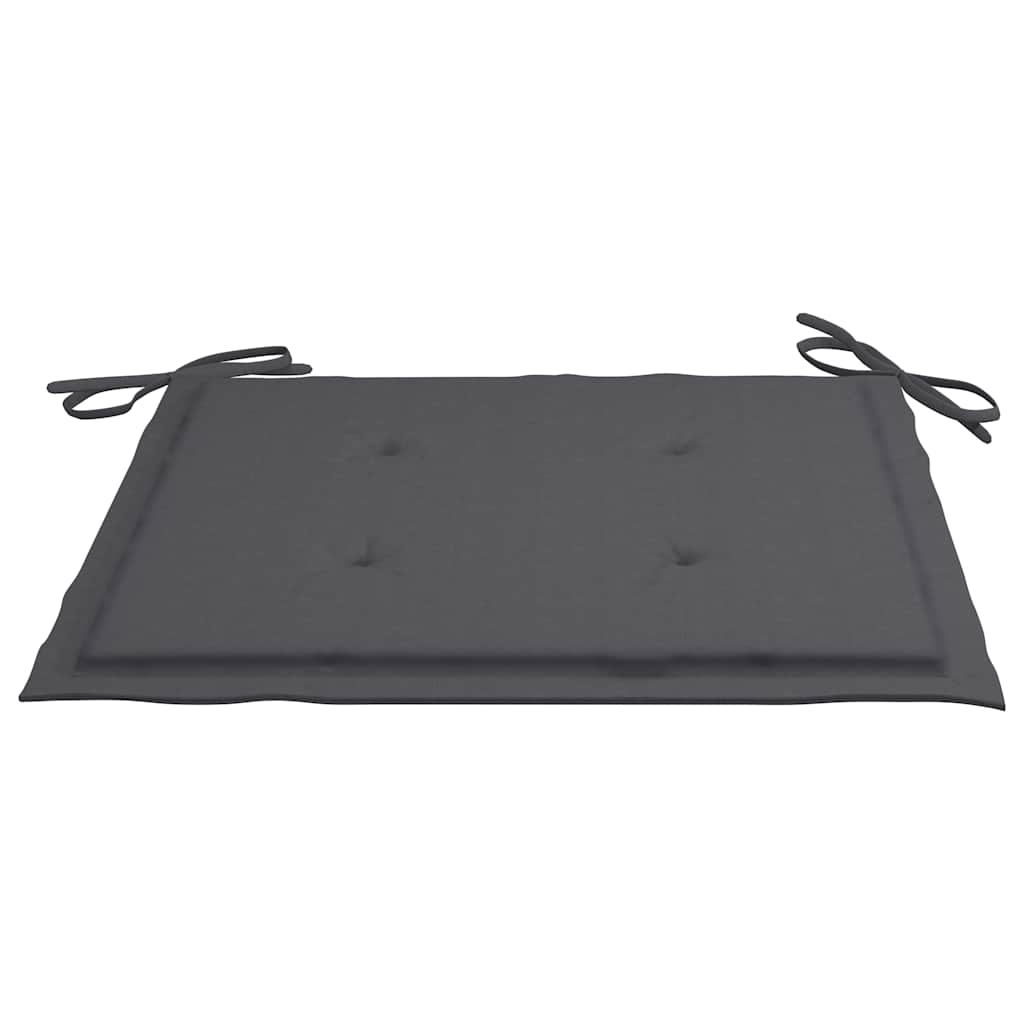 foldbare havestole 2 stk. med hynder bambus