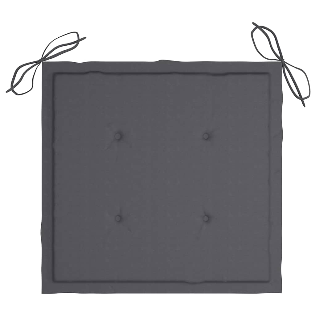 foldbare havestole 2 stk. med hynder bambus