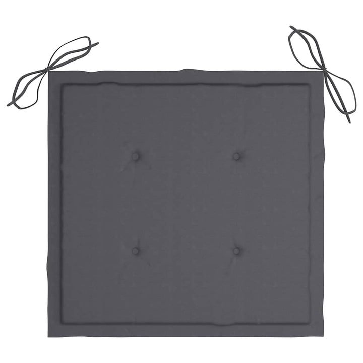 foldbare havestole 2 stk. med hynder bambus