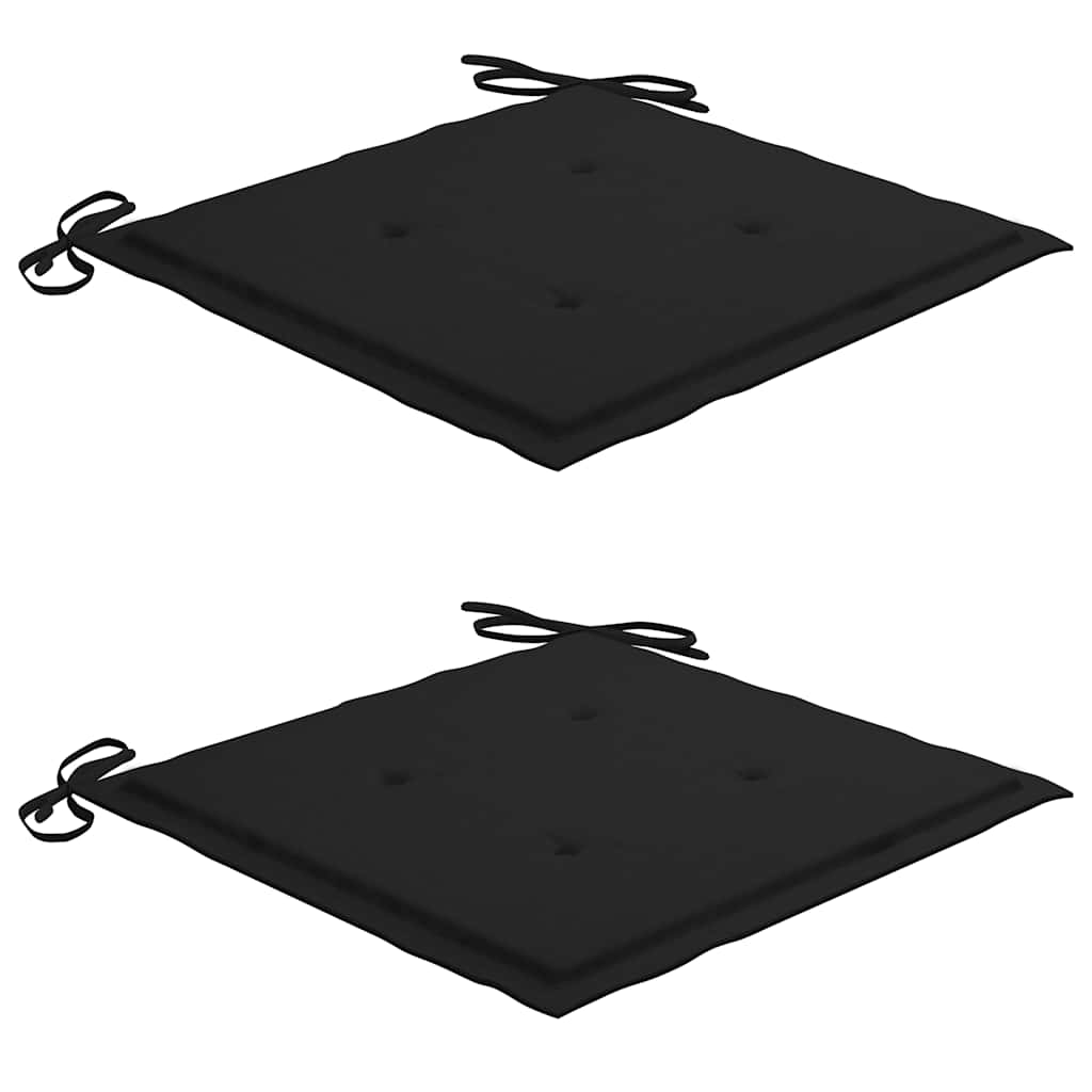 foldbare havestole 2 stk. med hynder bambus