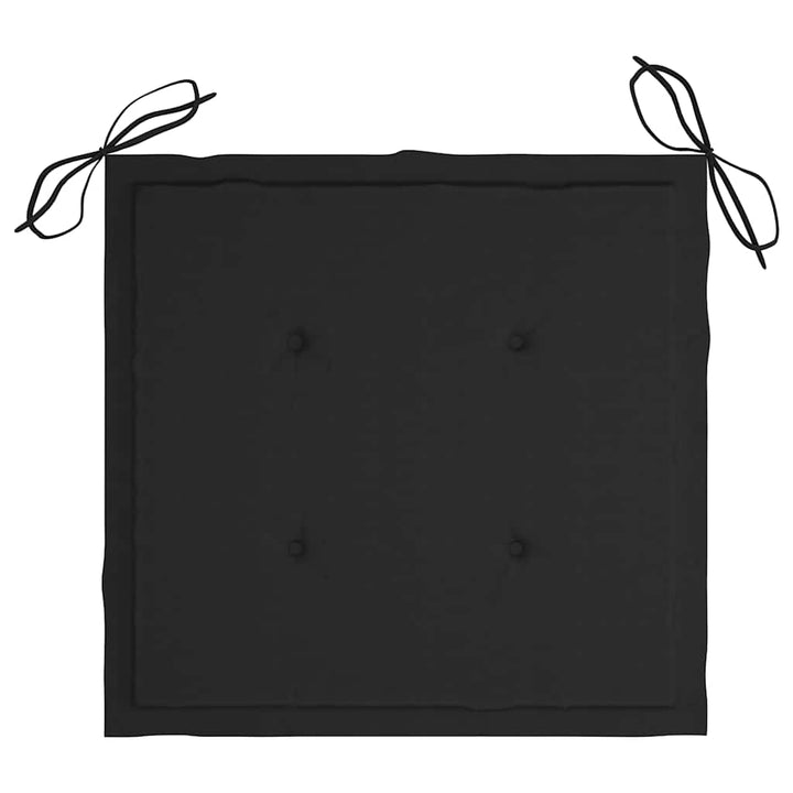 foldbare havestole 2 stk. med hynder bambus