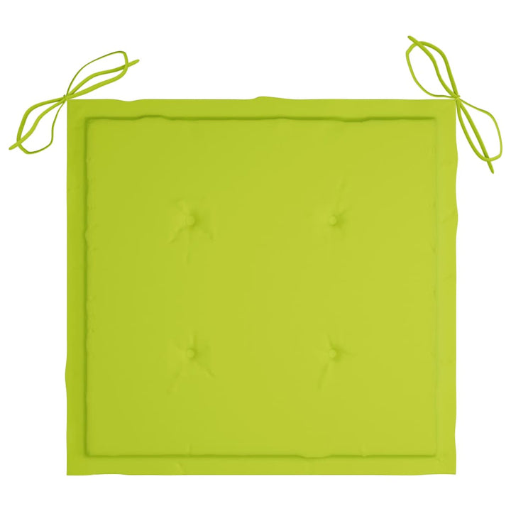 foldbare havestole 2 stk. med hynder bambus