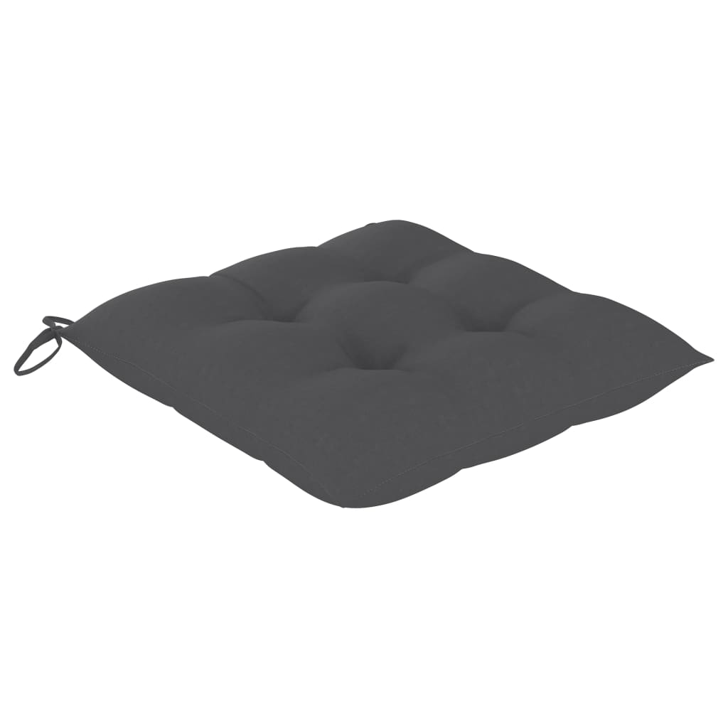 foldbare havestole 2 stk. med hynder bambus