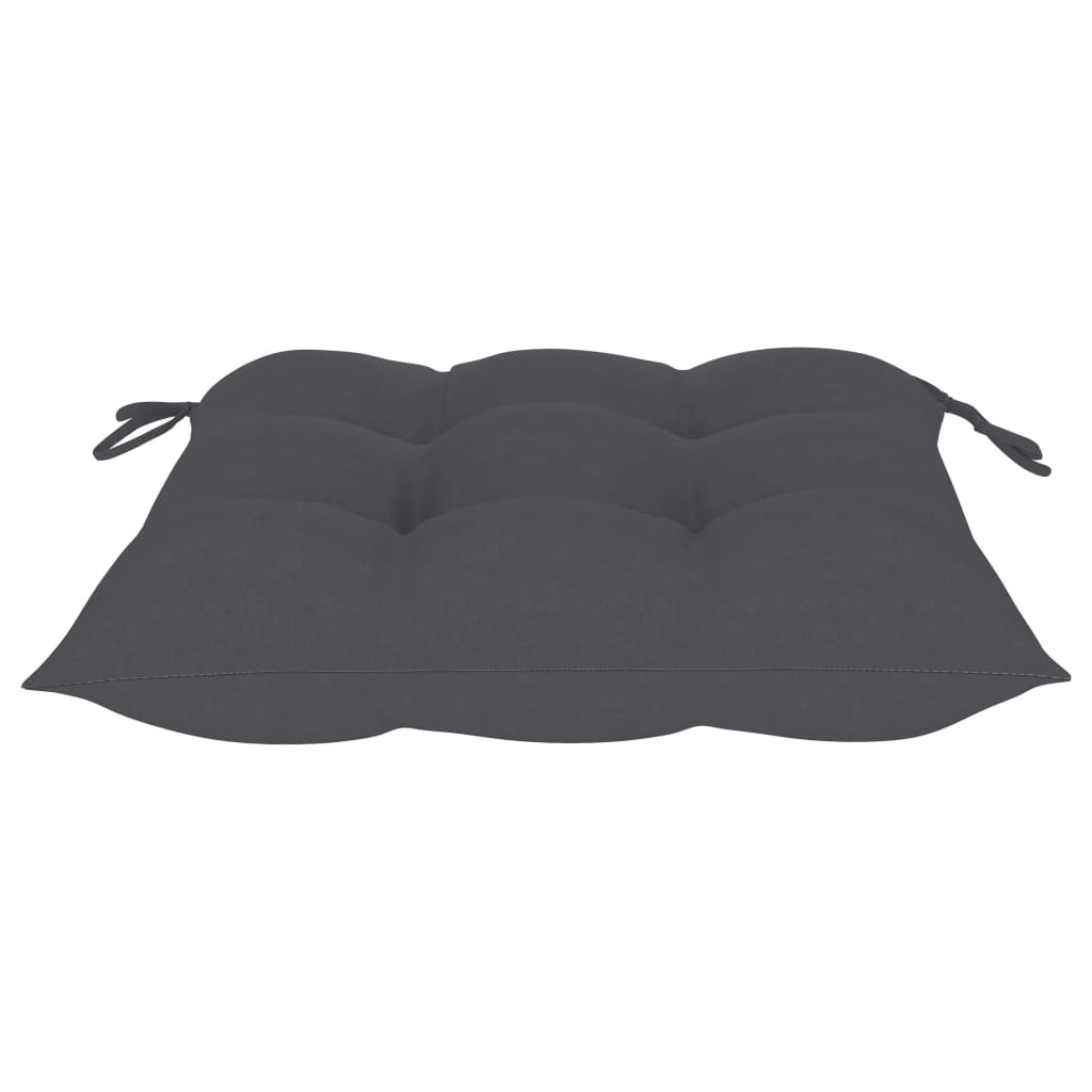 foldbare havestole 2 stk. med hynder bambus