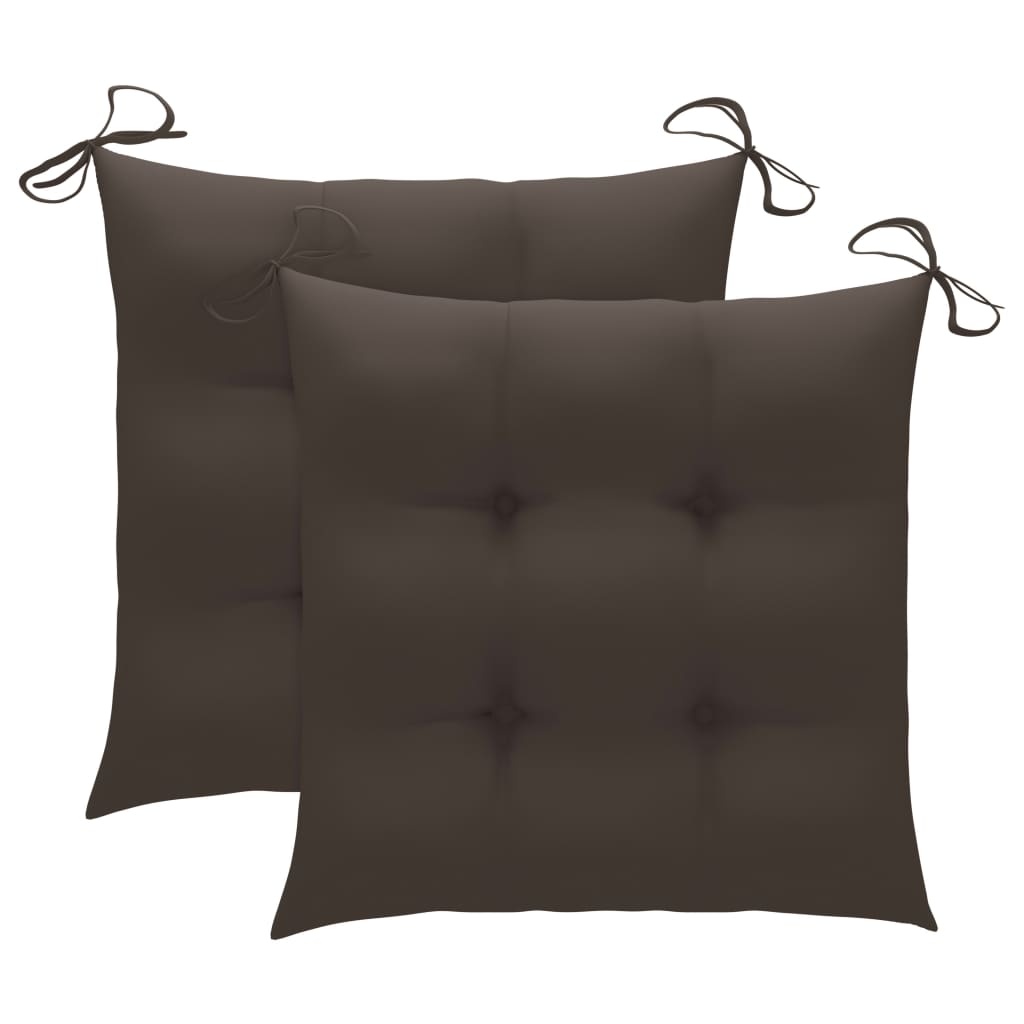 foldbare havestole 2 stk. med hynder bambus