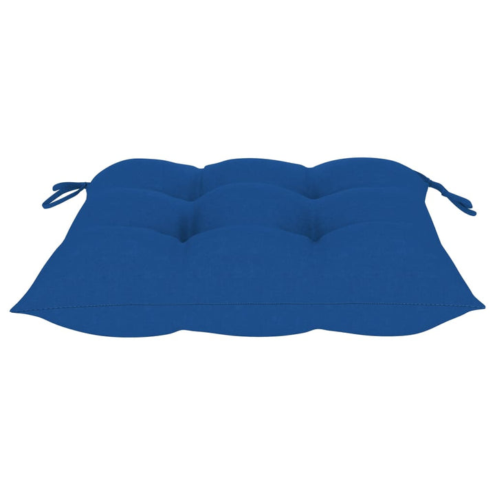 foldbare havestole 2 stk. med hynder bambus