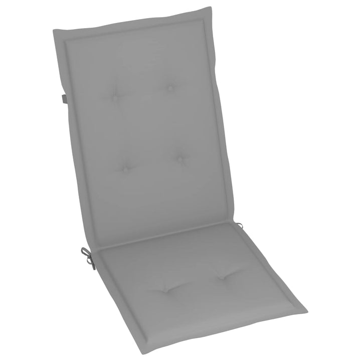 foldbare havestole 6 stk. med hynder massivt akacietræ