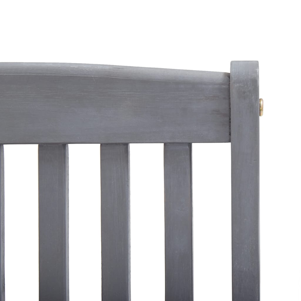 foldbare havestole 2 stk. med hynder massivt akacietræ