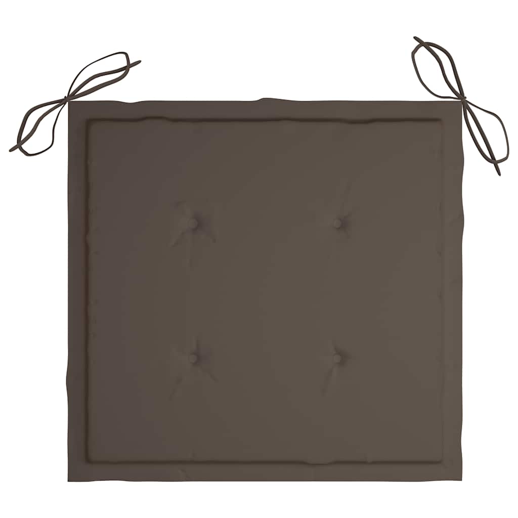 foldbare havestole 4 stk. med hynder massivt akacietræ