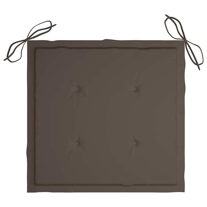 foldbare havestole 4 stk. med hynder massivt akacietræ