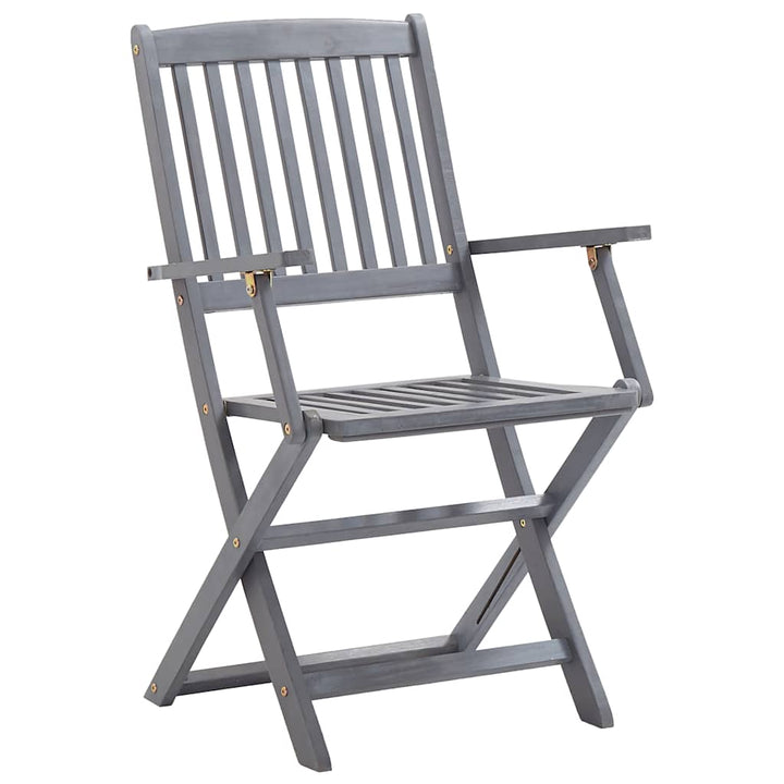 foldbare havestole 6 stk. massivt akacietræ